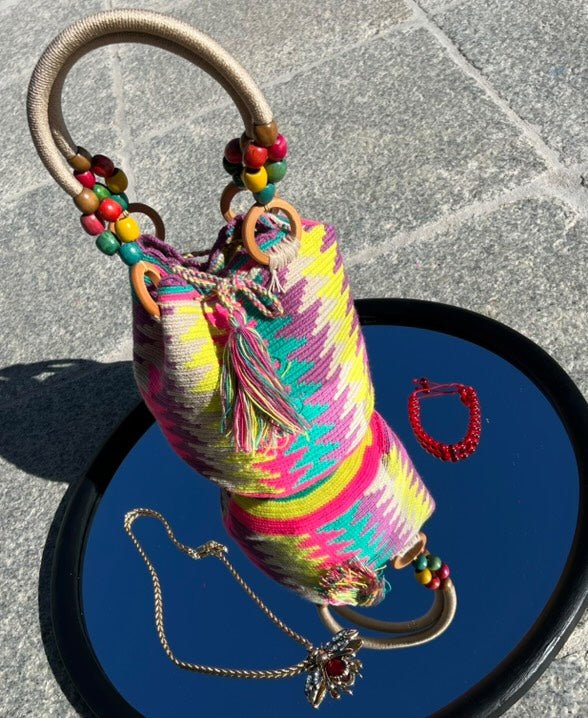 bolsosartesanales hechoamano culturawayuu mujeresindigenas arte emprendimiento piezaunica